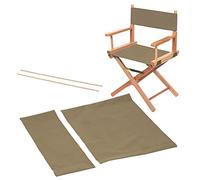 Gsycle Housse De Chaise, Oxford Tissu Remplacement Housse Pliable Director Chair Canvas Lounge Chair Housse De Siège Articles Ménagers avec Bâtons en Bois pour Director's Club Seat