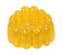 Gsycle Inflatable Sofa Chair, Portable Transparent Candy Color Blow up Couch Seat Yard Patio Air Couch Furniture for Outdoor Indoor Camping Beach Room (Jaune)