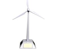 Gsycle Jouet de Moulin à Vent d'énergie Solaire, éducation décorative à Double Usage Turbine éolien 3 Lames kit de modèle de Moulin à Vent pour l'enseignement des Sciences pour Enfants
