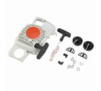 Gsycle Kit de démarrage de Traction de tronçonneuse, Saw Saw Starter Poulley Poulley Kit Spring Mower Mower Spares with Corde Spring and Washer pour MS180 MS180C MS170 017 018