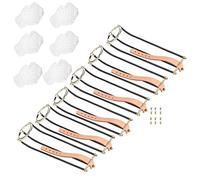 Gsycle Lot de 6 Rails de Poche pour Table de Billard, Robustes et réglables à Cinq Trous, Rail Empire Solide, Accessoires de Table de Billard pour la Mise à Niveau et l'entretien