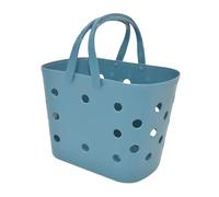 Gsycle Panier de rangement de douche, Panier de rangement de bain à conception creux polyvalente portable bac organisateur avec poignée pour la cuisine de dortoir de maison