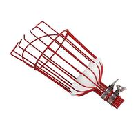 Gsycle Panier de sélecteur de Fruits de Tube de 3 cm, pôle de télescopage à Outils de Fruits de Fer détachable pour l'orange pour Avocat à l'orange, pêche et Citron (Rouge)
