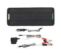 Gsycle Panneau Solaire 10W 12V, Chargeur de Batterie de Voiture Proof à Eau 10 Watts Rétalonneur du Chargeur de Chargeur de Batterie avec Pince pour Cartouche Automobile RV