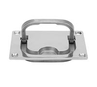 Gsycle Poignée affleurante de Trappe de Pont de Bateau en Acier Inoxydable 316, poignée de Levage carrée Pliable de 96 mm, matériel de Pont de Bateau Poli Miroir pour poignées encastrées