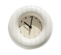 Gsycle Réveil Rond, Europe du Nord Horloge analogique silencieuse Loue Alarme rétro décor de Chambre pour Les Chambres Office 18x4,5 cm / 7.1x1,8 Pouces (Blanc)