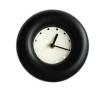 Gsycle Réveil Rond, Europe du Nord Horloge analogique silencieuse Loue Alarme rétro décor de Chambre pour Les Chambres Office 18x4,5 cm / 7.1x1,8 Pouces (Noir)