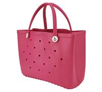 Gsycle Sac fourre-Tout de Plage, Sac en Toute sécurité Multifonction Multifonction avec Un Sac fourre-Tout Ouvert Portable de Conception de Trous Ronds Portable pour extérieur (Rose)