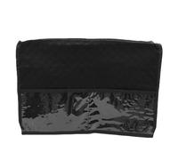 Gsycle Sewing Machine Cover, Foldable Water Proof Canvas Sewing Dust Cover Padded Storage Dust Accessories with Storage Pockets (Noire)