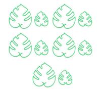 Gsycle Soutien de la Tige de la Plante en Plastique de 10 pcs, Support de Plante Forte réutilisable Forme de Feuilles Fleuris