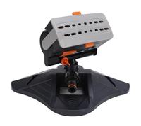 Gsycle Sprinkler à la pelouse, Sprinklers oscillants de 16 Trous Oprinklers Swing Garden Swing Warding Tool avec 4 Modes de pulvérisation et système d'irrigation de la pelouse de b