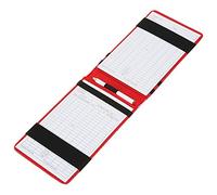Gsycle Support de Carte de Score de Golf, Support de Carte de Compteur de Score de Golf en PU, Couverture de Carte de Score de Poche, Accessoires de Sport avec Crayon en Bois pour Hommes (Silver)