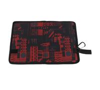 Gsycle Tapis Pliant Portable, Coussin de siège de Mini Stade résistant à l'humidité, Coussin d'assise léger, Coussin de randonnée pour randonnée en Plein air, Escalade, Pique-Nique (Noire)