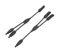 Gsycle Y Branch Connecteurs solaires, 30 cm PPO Connecteurs solaires Y Branche Adaptateur Adaptateur Câble Câble Tire de Bougie de Fil pour Panneau Solaire MFF FMM