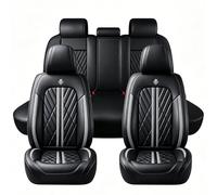 GSYDMHLKP Housse de siège Voiture, pour Tesla Model 3 2017-2024 2025 Cuir PU Respirant Protection complète Accessoires intérieur résistant Anti-Rayures,A