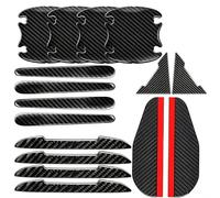 GSYDMHLKP Protection Portière Voiture, pour Fiat Bravo 500 124 Spide Freemont 500C 500L 500X Abarth 595 SS 695SS 500SS Protection Poignée Auto Autocollant Amortisseur Silicone Anti-Collision Lot 16