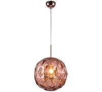 GSZCCZS 1-Light Mini Colorful Glass Pendante Light Plafond Lighting Fixture Nordic Modern Art Plafond Lamping pour la Cuisine, la Maison, la décoration d'éclairage (Gold Rose)
