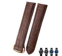 GSZCCZS 21 mm 20 mm 22 mm Crow Watch Strap pour Omega Seamaster 300 Speedmaster Watch Bands (couleur: noir noir, taille: 21 mm)