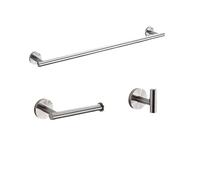 GSZCCZS Accessoires DE Salle Rond ACCEPTORES D'ACIODEMENTALET Acier BRACHÉ Pope DE Papier CONTRAIRE Robe Robe Croche CORCHE Bar Mariage DE Salle DE Salle, 3 KIT, 1BAR 60, Chine