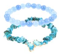 GSZCCZS ACCESSOIRES FILLES ACCESSOIRES AMETHYST BRACELET LETTRE LETTRE PIE PIE CLAGE POUR FEMME Collier perlé en pierre naturelle