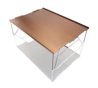 GSZCCZS Aluminium léger en Aluminium léger Pliant Table de Pique-Nique extérieure pour Le Camping Mini Bureau de Bureau Couleur Marron