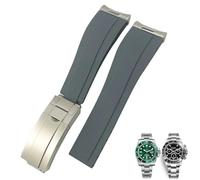 GSZCCZS Bands de montre en silicone en caoutchouc de 21 mm 21 mm pour Swearner Yacht Master Oysterflex Daytona Watchband Band