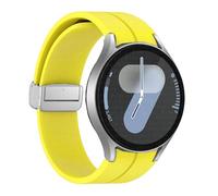 GSZCCZS Bangle d'origine en silicone pour Galaxy Watch 6 Cassic 43 mm 47 mm 5pro 45 mm Watch Fe 4 5 6 7 40 44 mm Bracelet de boucle magnétique Bracelet
