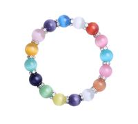GSZCCZS Bijoux pour filles Bracelet Opale Multicolore Bracelet Cat Eye Beads Boho Jewelry Bangle for Women Accessoires