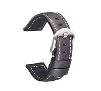 GSZCCZS Bouettes de montre en cuir Bandle de montre à version rapide 20 mm 22 mm 24 mm Bandle de gueule de gueule de montre en cuir / 24 mm/boucle brun-noir