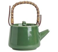 GSZCCZS Bouilloire à thé, théière à glaçage Vert, Petite théière en céramique, Service à thé Simple, cafetière pour cuisinière
