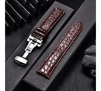 GSZCCZS Bracelet à ceinture de poignet doux universel confortable STRAPE DE MONTRATION DE TROUVEUR VOLIQUE VÉRIEUX 16/18/20/22 mm Bande de boucle + outil (D, 22 mm)