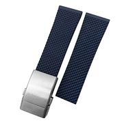 GSZCCZS Bracelet de montre de rechange en caoutchouc de silicone tressé pour montre Avenger Superocean Heritage Outil gratuit 22 mm 24 mm, 24mm
