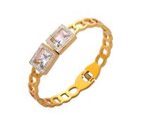 GSZCCZS Bracelet en acier inoxydable coloré pour femmes enracinées coquille de pierres cz bracelet bracelet luxe charme bijoux de mariage cadeau de mariage