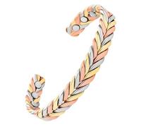 GSZCCZS Bracelets en cuivre pur pour femmes 3500 Gauss Gauss Magnitic tressé bracelet bijoux de bijoux