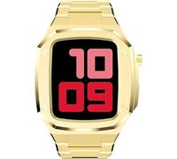 GSZCCZS Case de Montre en Acier Inoxydable de Luxe et kit de Modification de Bande de Montre ， pour 8 7 45 mm SE 6 5 4 44 mm Pièces de Remplacement de Bande de Montre