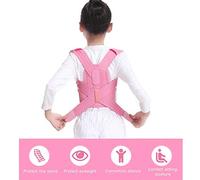 GSZCCZS Correcteur de posture de support arrière Retour épaule Lombaire La taille de soutien à la taille pour les enfants respirant confortable, rose, L