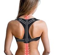 GSZCCZS Correcteur de posture réglable pour le dos et les épaules - Ceinture lombaire pour homme et femme - Noir S