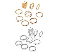 GSZCCZS Ensemble de bague de twist rond géométrique créative rond