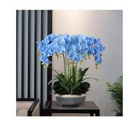 GSZCCZS Fausses Fleurs artificielles orchidées avec Pot en céramique, Silk Fausse Plante phalaenopsis Arrangement de Fleurs Table centrales décoration intérieure décoration