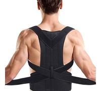 GSZCCZS Femmes hommes arrière de la posture de l'épaule Correcteur Lombaire Spine Spine Support Courteille de correction de posture de corset adulte adulte (couleur: noir, taille: xxx-grand)