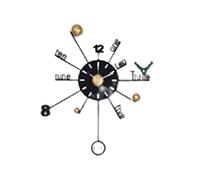 GSZCCZS Grande Horloge Murale Fashion Luxury Personnalité Corloges murales silencieuses Mouvement rétro Horloge décorative Classique pour Le Salon Non coché