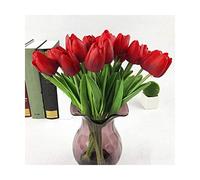 GSZCCZS Lot de 10 tulipes artificielles de 34 cm de haut en plastique pour arrangements floraux, bouquets de mariage, centres de table, décoration de maison, jardin, fête - Sans vase
