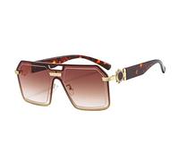 GSZCCZS Lunettes de soleil carrées One Piece 2025 pour femmes surdimensionnées