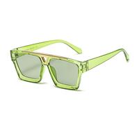 GSZCCZS Lunettes de Soleil de Mode Femme Men Metal Hollow Outdoor Sun Protection Femme Big Frame Sun Glasse