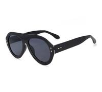GSZCCZS Lunettes de soleil mode hommes femmes nuances UV400 lunettes vintage, Noir , Taille unique