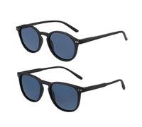 GSZCCZS Lunettes de soleil polarisées pour homme et femme - Monture vintage - Protection UV - Lunettes de soleil de conduite, Lot de 2 C12, Taille unique