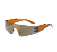 GSZCCZS Lunettes de Soleil Punk rétro sans Monture