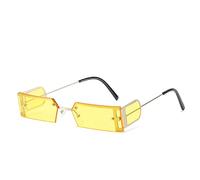 GSZCCZS Lunettes de soleil rectangulaires une pièce pour femmes rétro petites lunettes de soleil vintage lunettes de vue pour femme, 29865, Taille unique