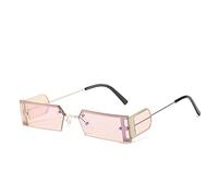GSZCCZS Lunettes de soleil rectangulaires une pièce pour femmes rétro petites lunettes de soleil vintage lunettes de vue pour femme, 29867, Taille unique
