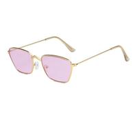 GSZCCZS Lunettes de Soleil rétro Classiques Verres Femmes Luxury Steampunk Metal verrouses de Soleil Miroir Vintage uv400